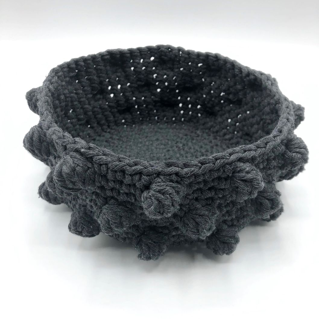bobble basket crochet pattern
